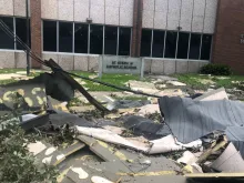 Damage at St. Stephen's Catholic School in New Orleans